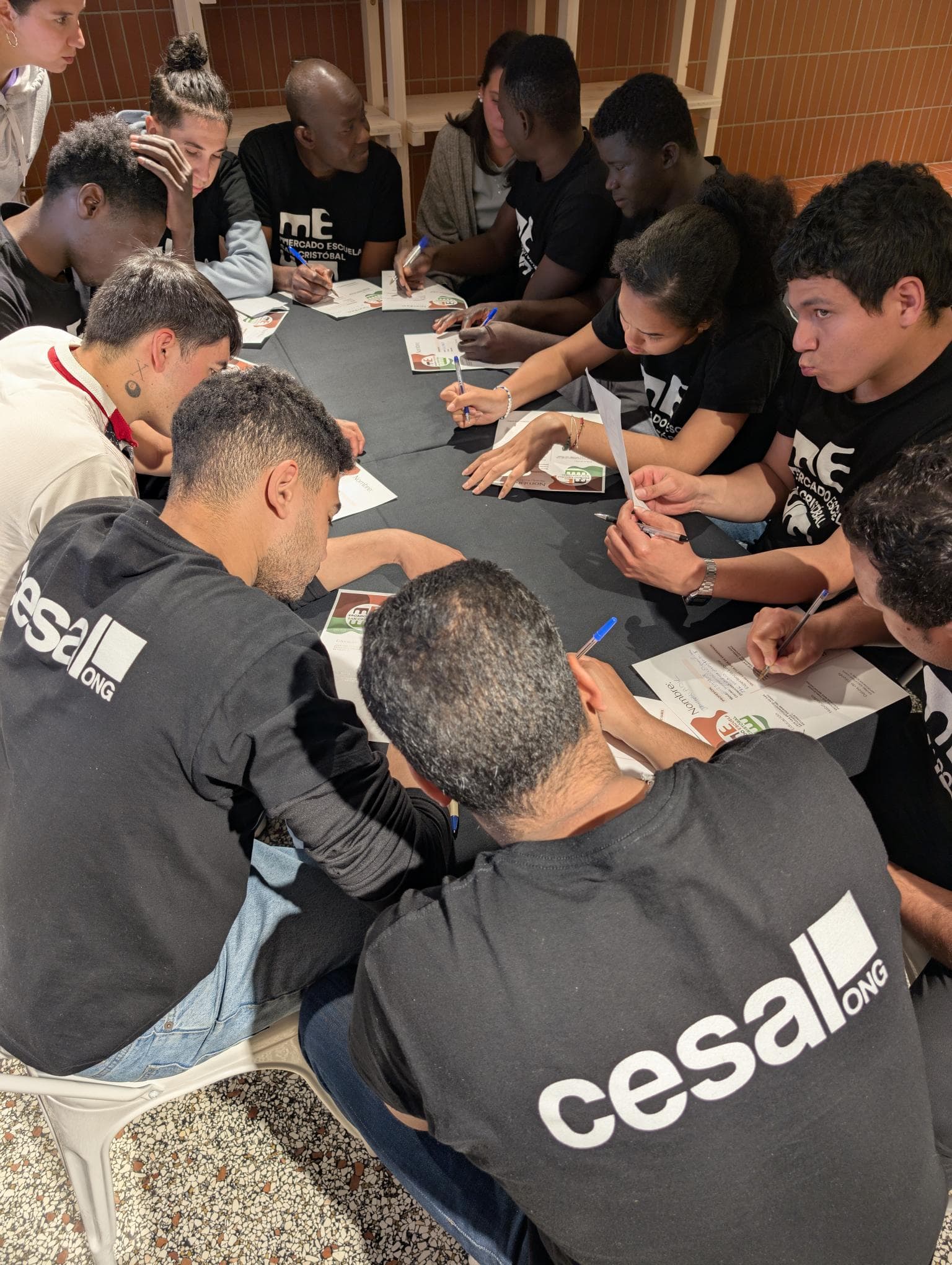 Participantes cursos Mercado escuela san cristobal